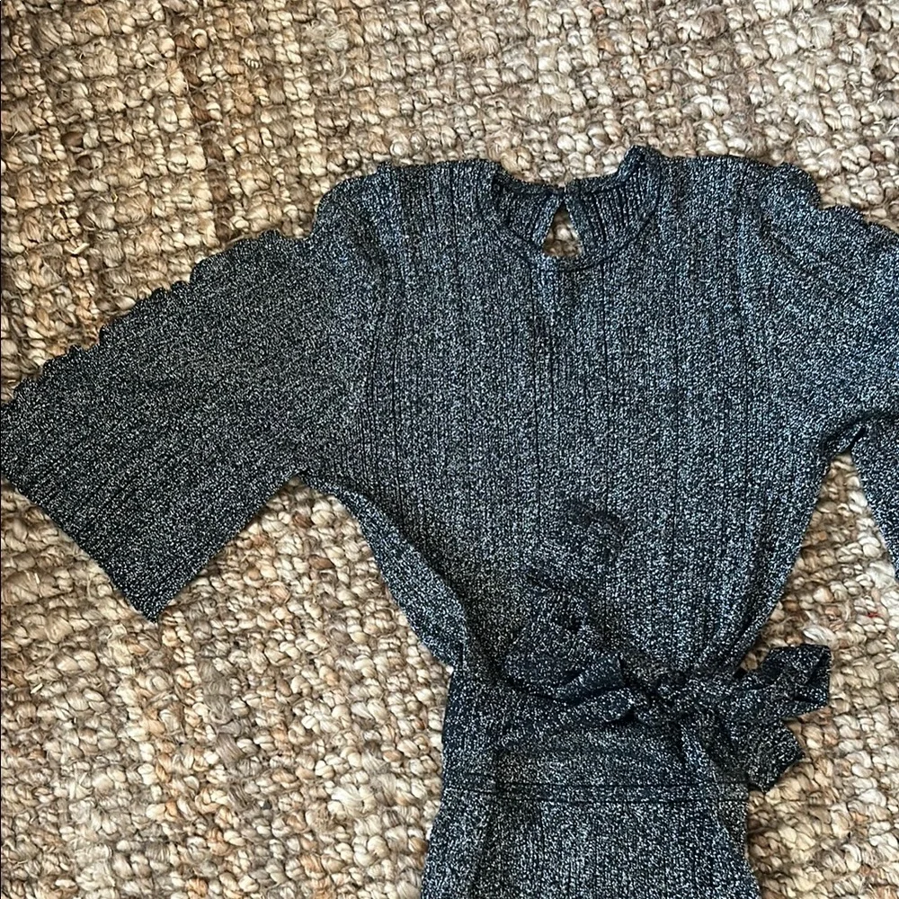 NEW ATM Black Silver Sparkly Full Length Size Petite
